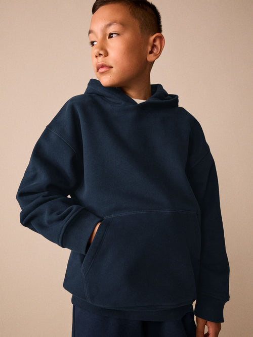 Navy Overhead Hoodie (3-16yrs)