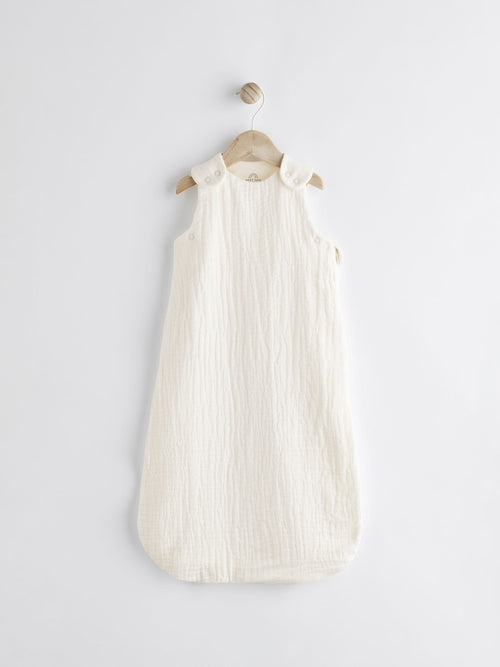 Ecru Muslin 1 Tog Baby Sleep Bag