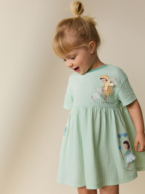 Turquoise Fairy Jersey Dress (3mths-7yrs)