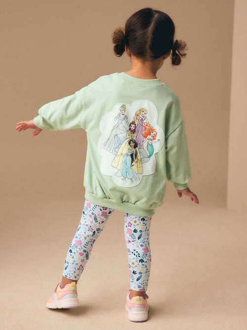 Green Disney Princess Long Sleeve Top and Leggings Set (3mths-7yrs)