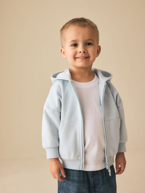 Blue Zip Thru Hoodie (3mths-7yrs)