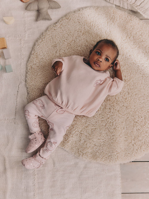 Pink Baby Sweatshirt and Leggings 2 Piece Set (0mths-2yrs) (0mths-2yrs)