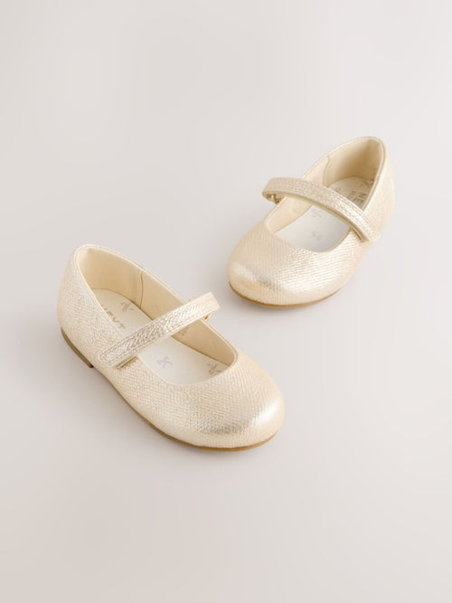 Gold Standard Fit (F) Mary Jane Touch Fastening Occasion Shoes