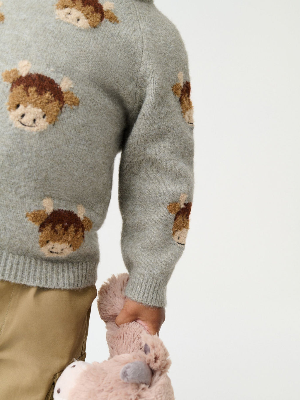 Brown Hamish Knitted Crew Neck Jumper (3mths-7yrs)