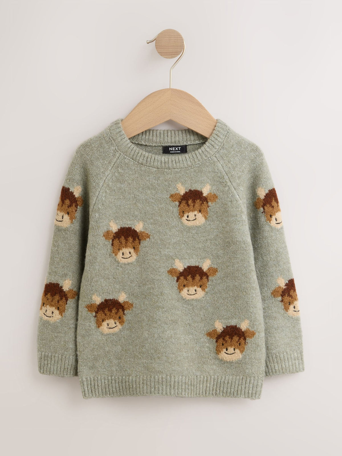 Brown Hamish Knitted Crew Neck Jumper (3mths-7yrs)