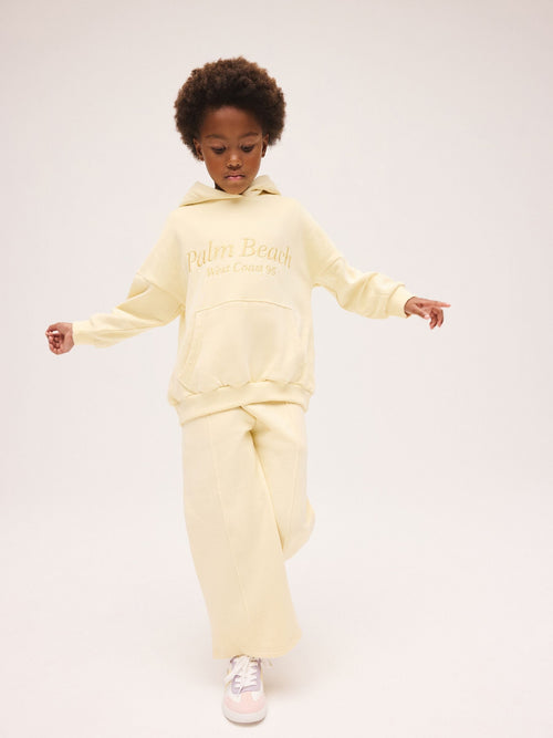 Yellow Embroidered Detail Hoodie (3-16yrs)