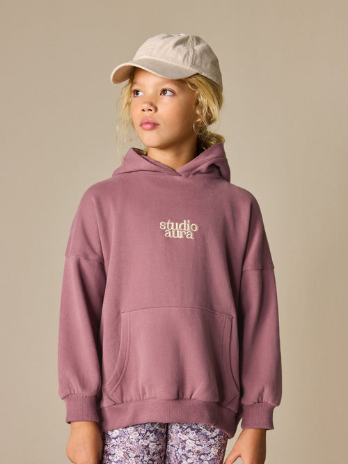 Brown Embroidered Detail Hoodie (3-16yrs)
