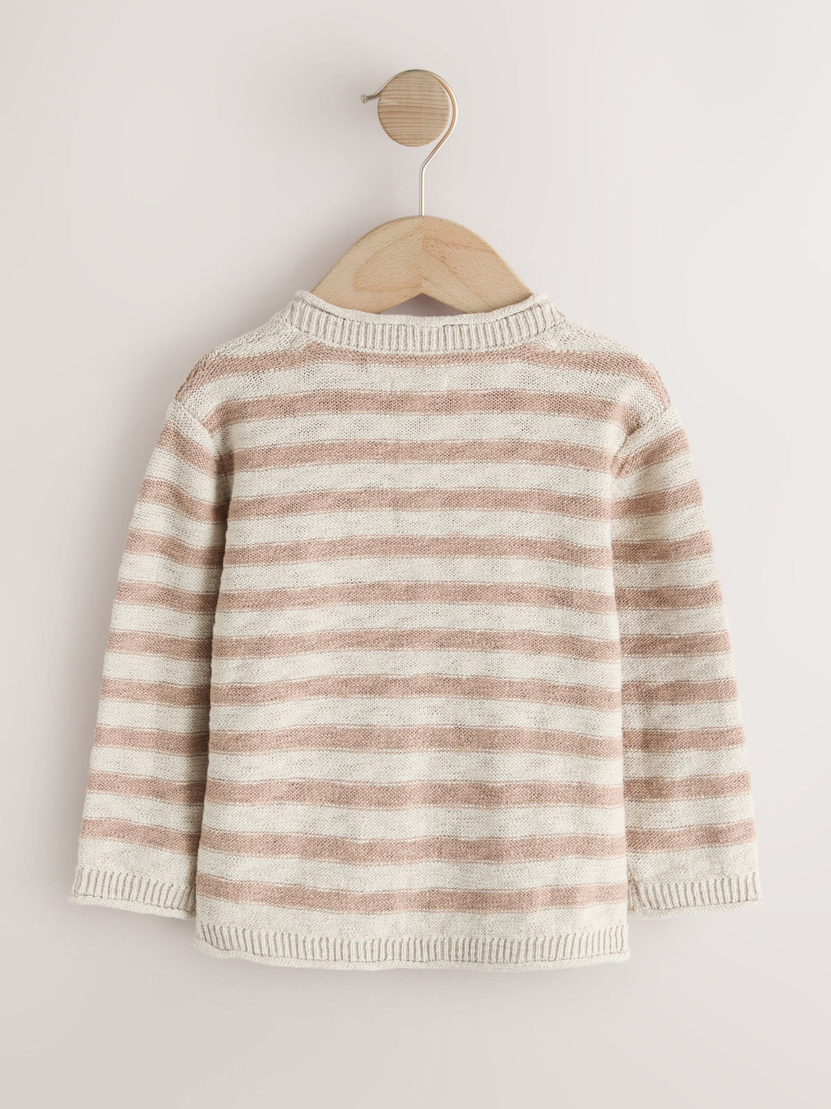 Neutral Bear Knitted Henley Jumper (3mths-7yrs)