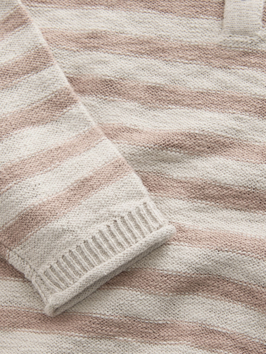 Neutral Bear Knitted Henley Jumper (3mths-7yrs)