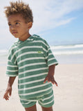 Sage Green Towelling Top and Shorts Set (3mths-7yrs)
