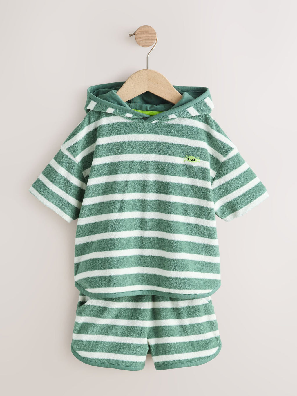 Sage Green Towelling Top and Shorts Set (3mths-7yrs)