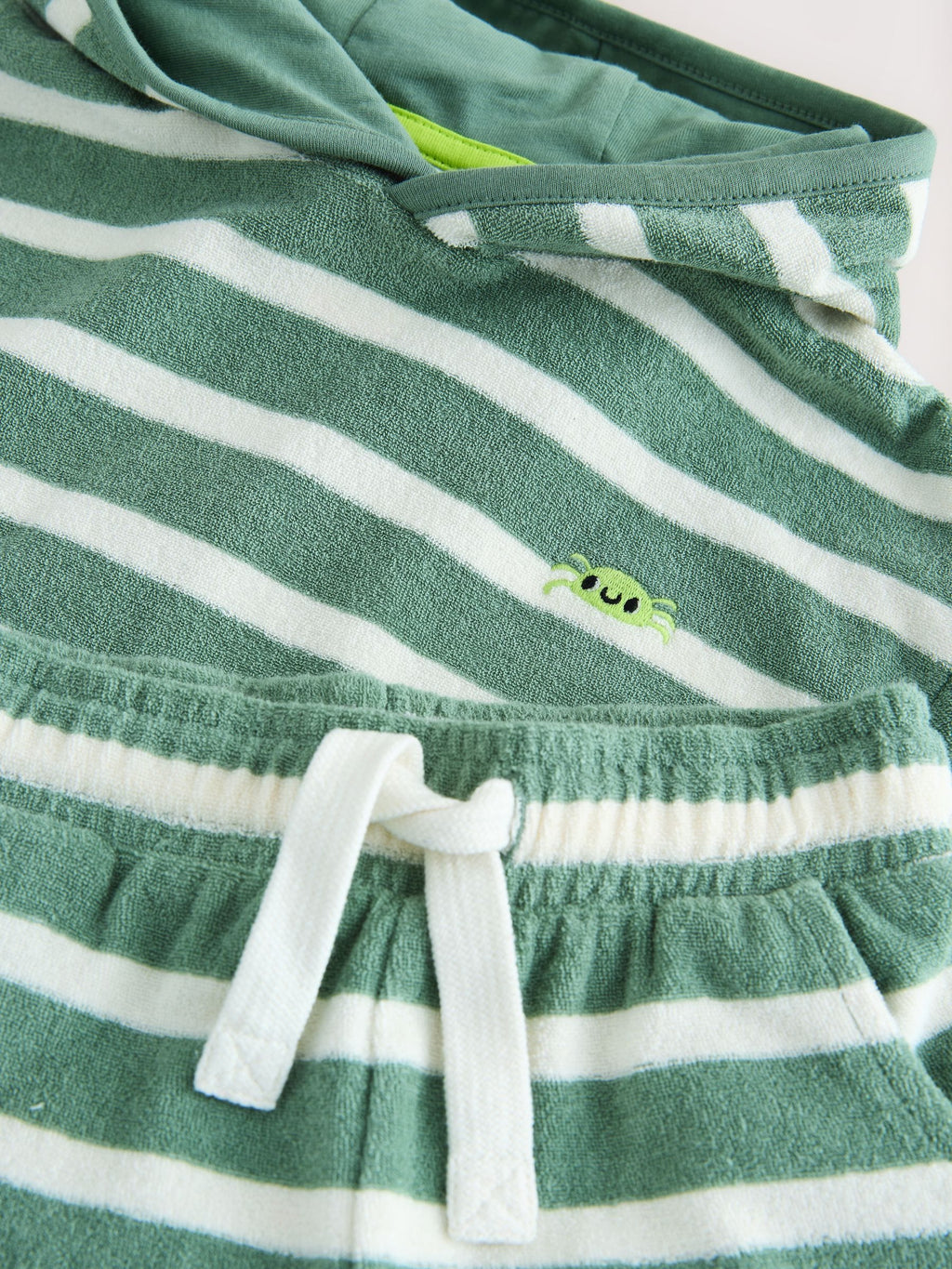 Sage Green Towelling Top and Shorts Set (3mths-7yrs)