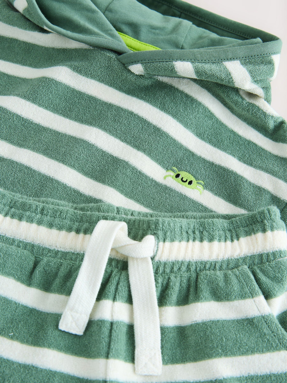 Sage Green Towelling Top and Shorts Set (3mths-7yrs)