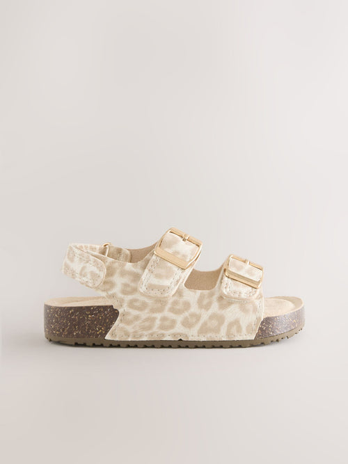 Animal Standard Fit (F) Double Buckle Cushioned Footbed Sandals