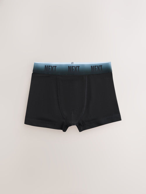 Black with Ombre Waistband Trunks 5 Pack (1.5-16yrs)