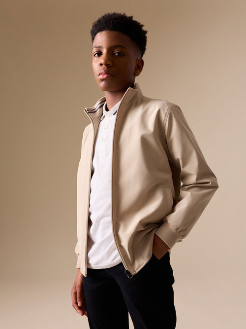 Neutral Harrington Jacket (3-16yrs)