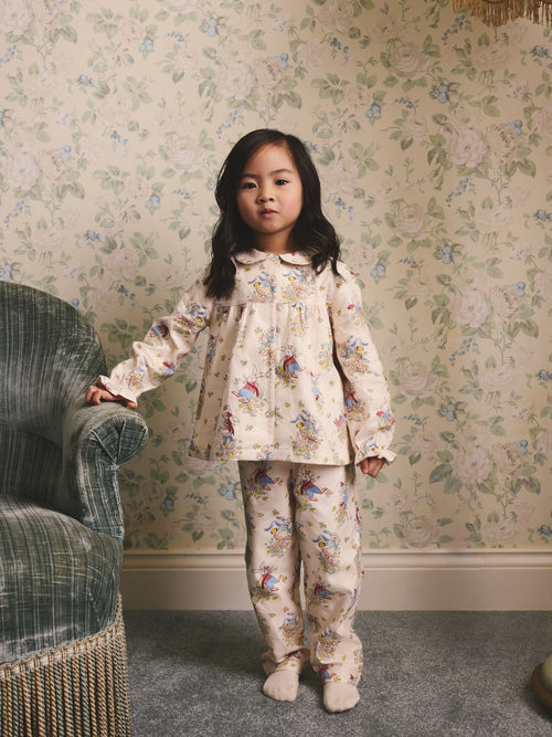 Ecru White Cath Kidston Woven Button Through Pyjamas