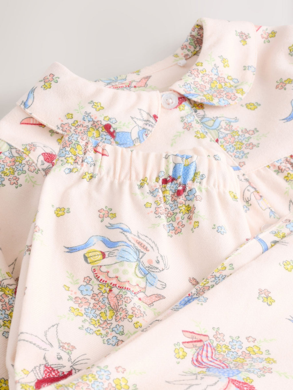 Ecru White Cath Kidston Woven Button Through Pyjamas
