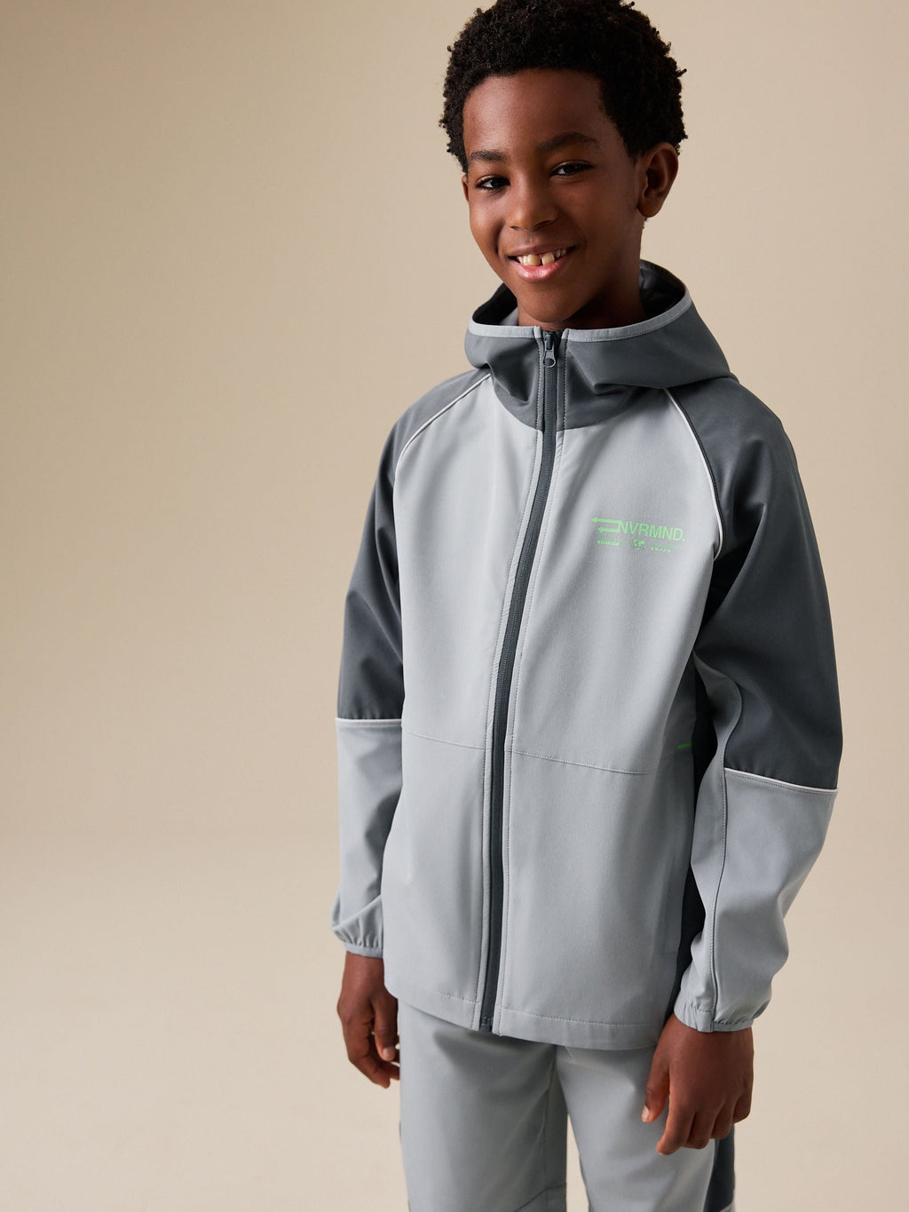 Grey Zip Up Track Jacket (3-16yrs)