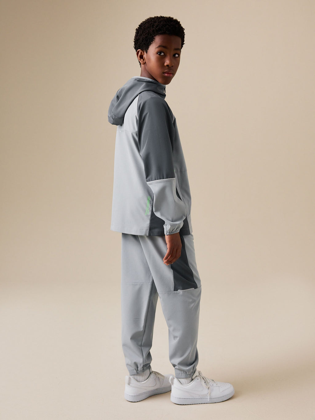 Grey Zip Up Track Jacket (3-16yrs)