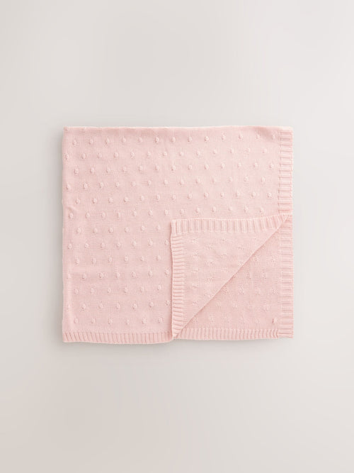 Pink Bobble Blanket