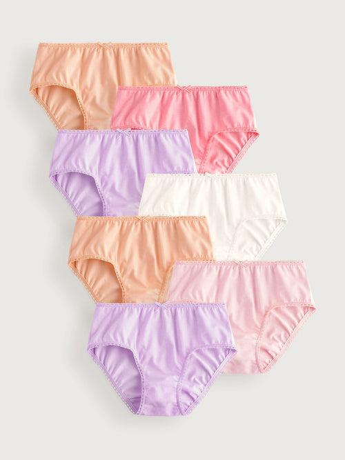 Pink/Orange Briefs 7 Pack (1.5-16yrs)