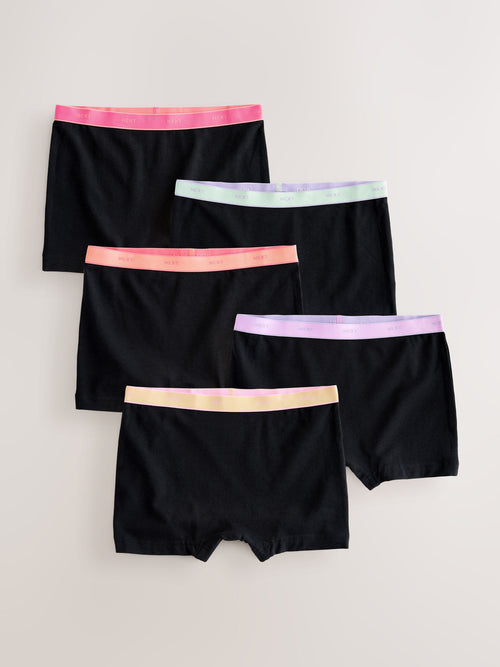 Black Short Briefs 5 Pack (2-16yrs)