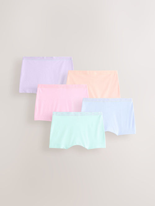 Peach Pink Short Briefs 5 Pack (2-16yrs)