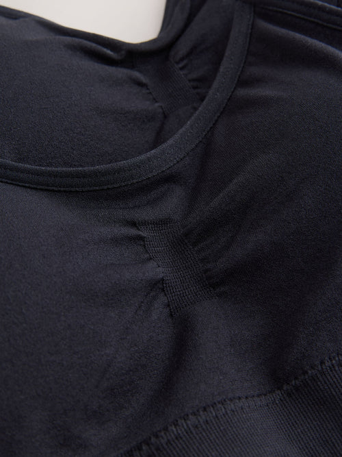 Black Seam Free Crop Tops 2 Pack (7-16yrs)