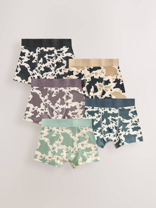 Multi Animal Junior Pattern Trunks 5 Pack (1.5-16yrs)