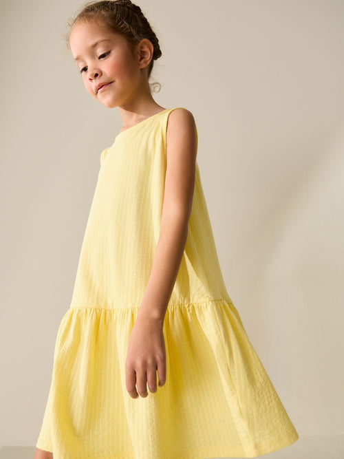 Yellow Sleeveless Jersey Dress (3-16yrs)