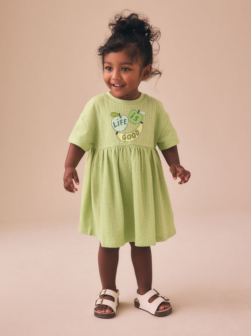 Green Essential Jersey Dress (3mths-7yrs)