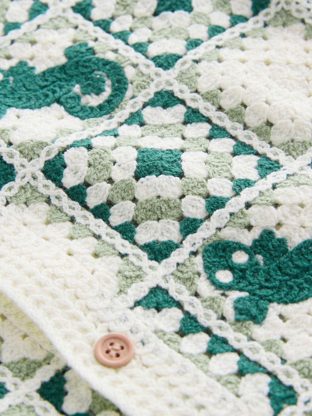 Green Lizard Crochet Knitted Short Sleeve Shirt (12mths-10yrs)