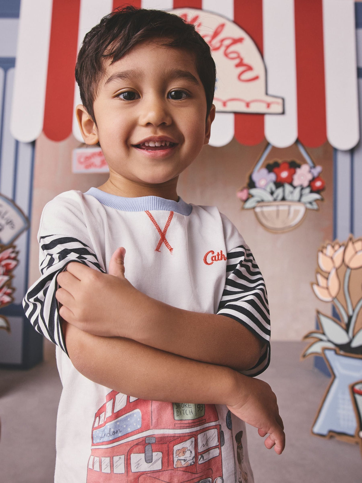 White London Bus Cath Kidston T-Shirt (3mths-7yrs)