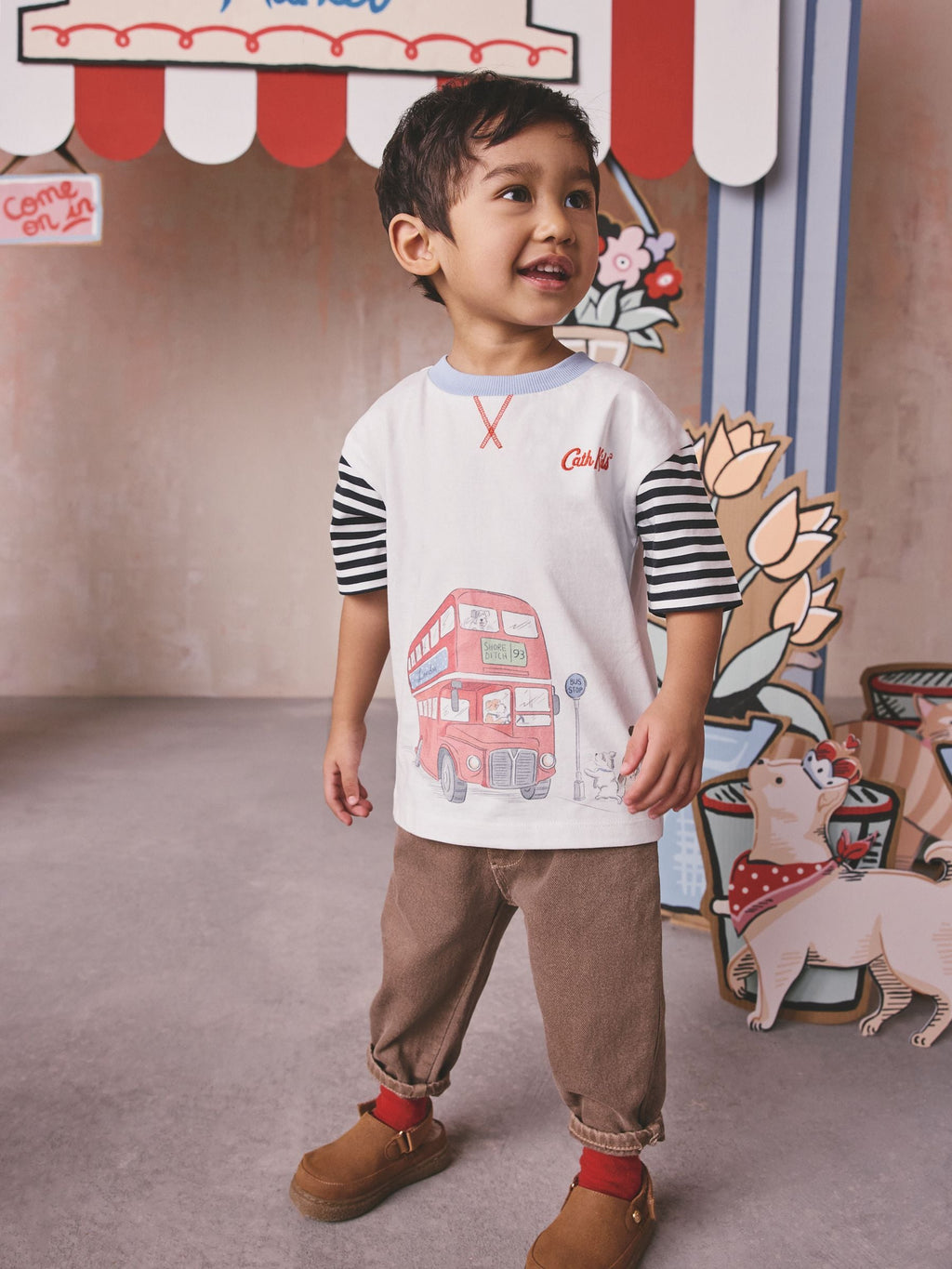 White London Bus Cath Kidston T-Shirt (3mths-7yrs)