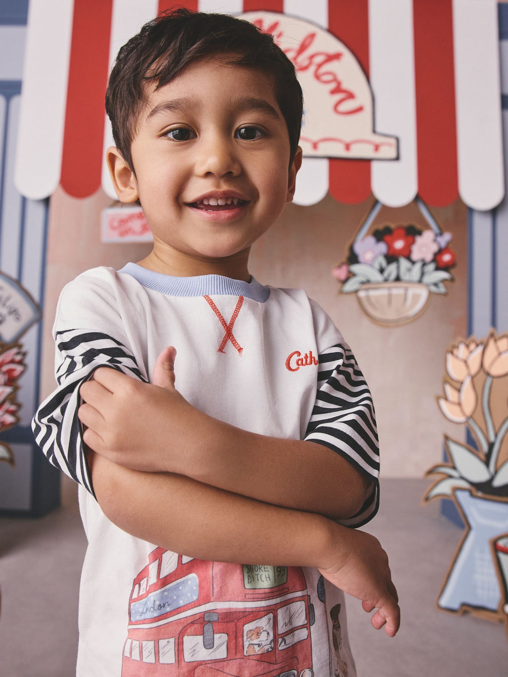 White London Bus Cath Kidston T-Shirt (3mths-7yrs)