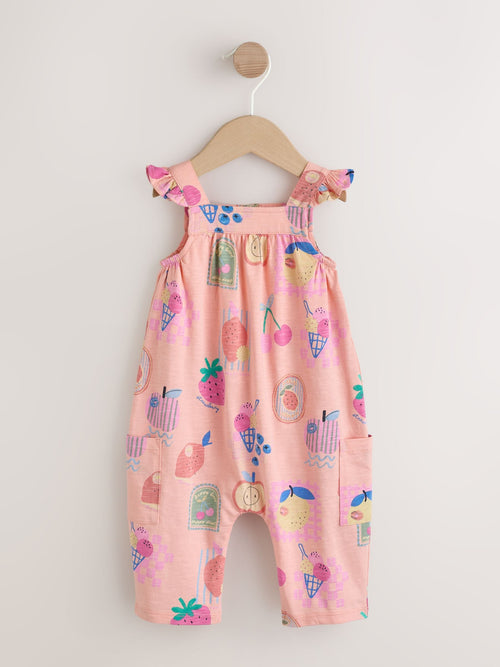 Pink Ice Cream Baby Long Leg Jersey Romper (0mths-3yrs)