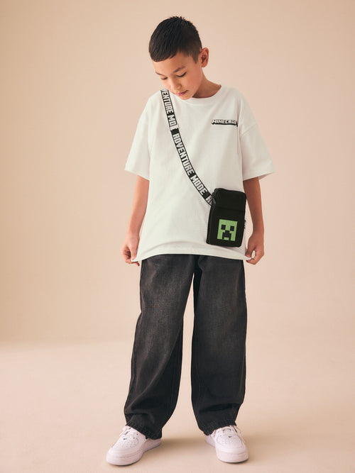 Stone Minecraft Bag T-Shirt (3-16yrs)