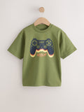 Green Controller Short Sleeve Graphic T-Shirt (3-16yrs)