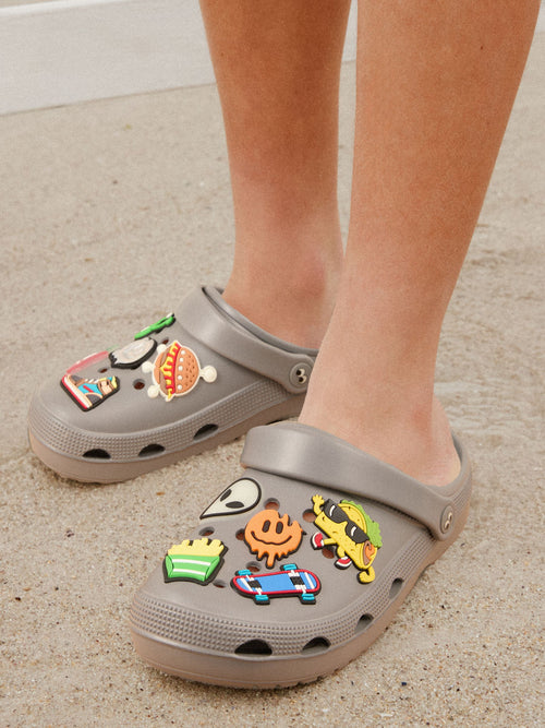 Grey Random Comfort Clogs