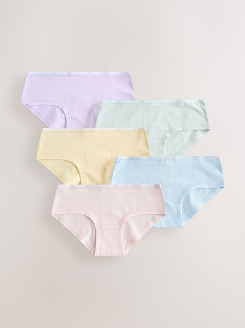 Pink/Green Hipster Briefs 5 Pack (2-16yrs)