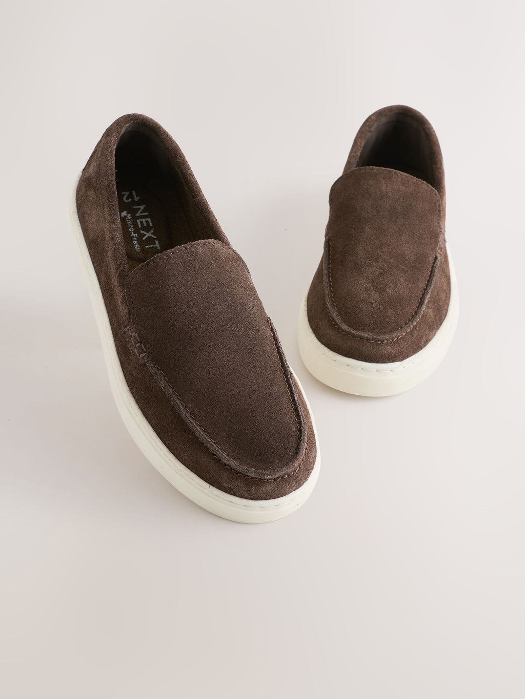 Chocolate Brown Suede Loafers