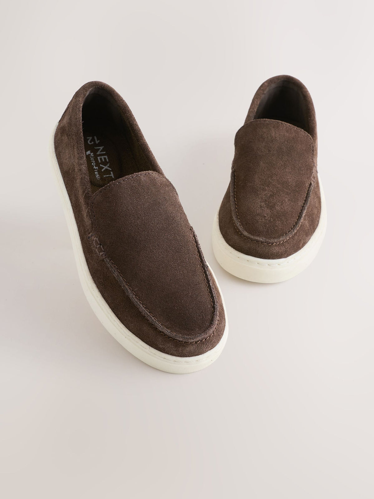 Chocolate Brown Suede Loafers