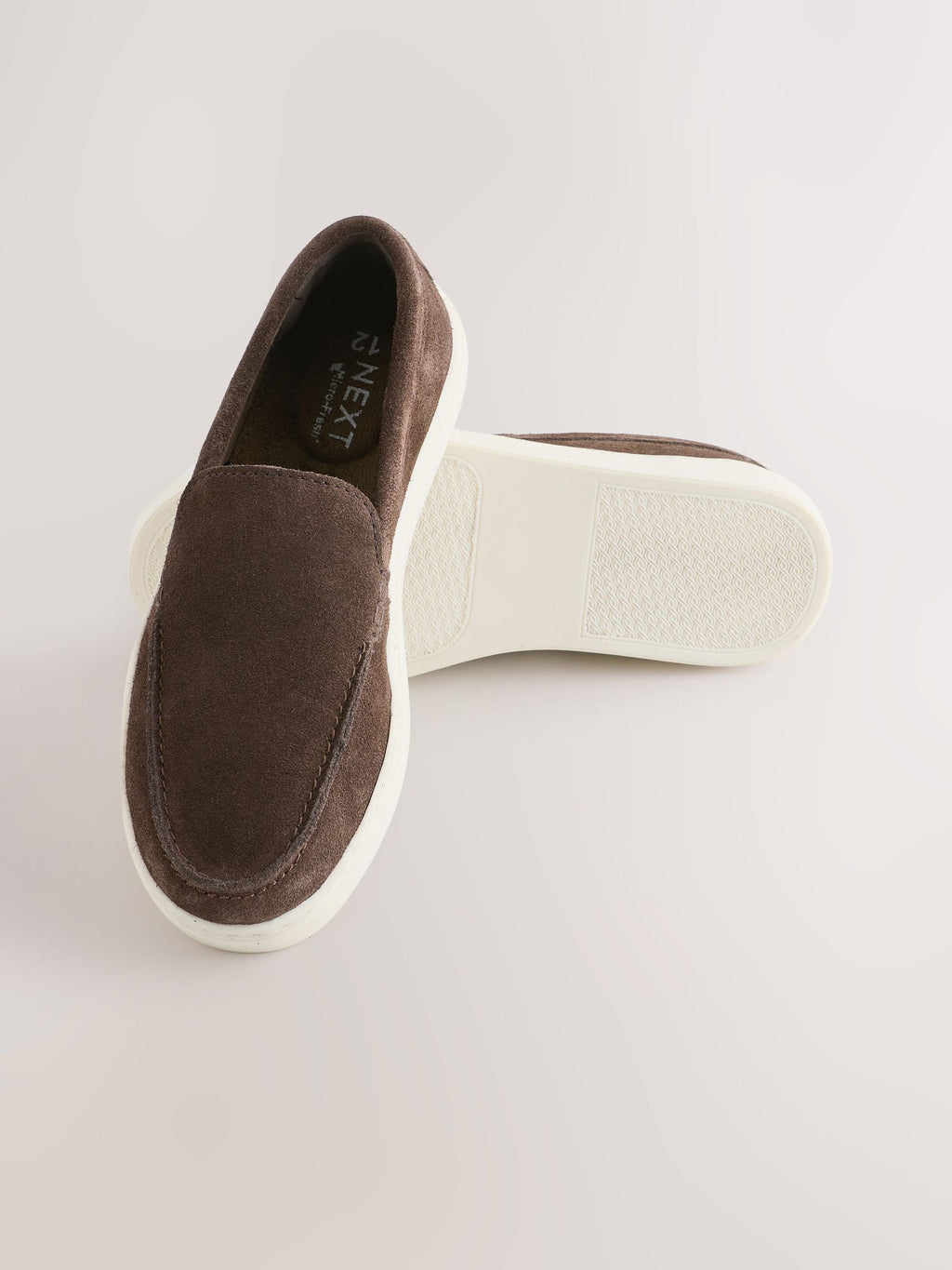 Chocolate Brown Suede Loafers