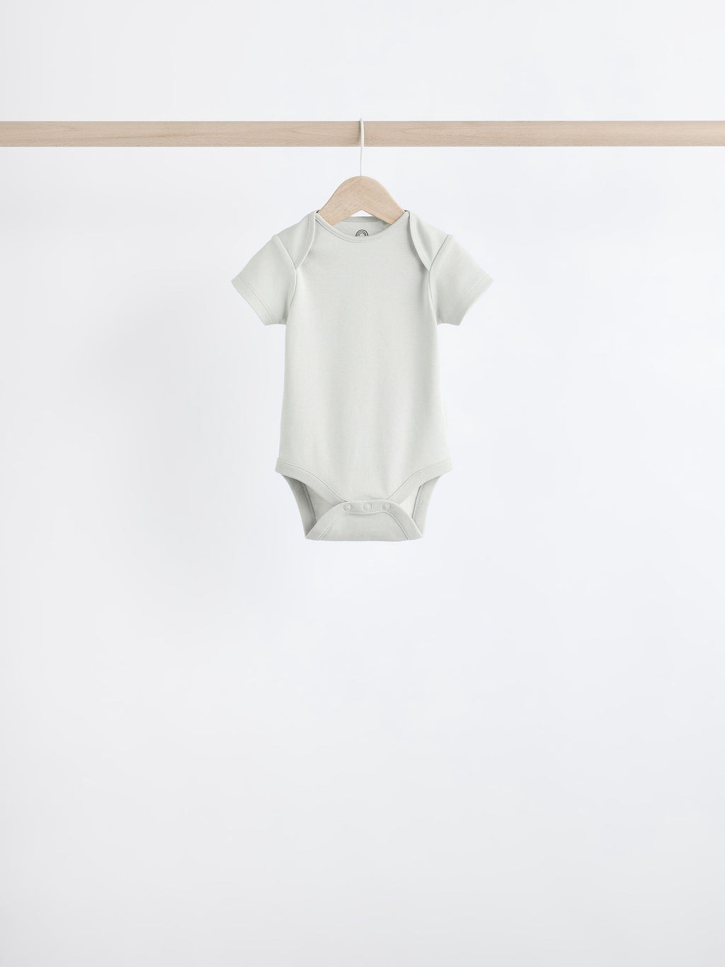 Grey/White Short Sleeve Bodysuits 5 Pack