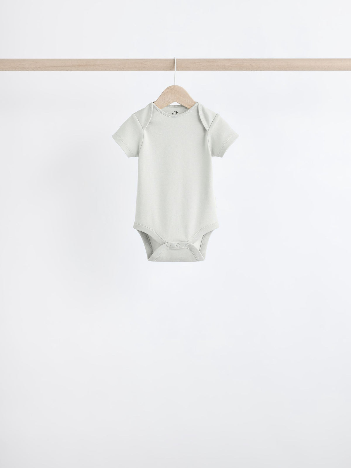 Grey/White Short Sleeve Bodysuits 5 Pack