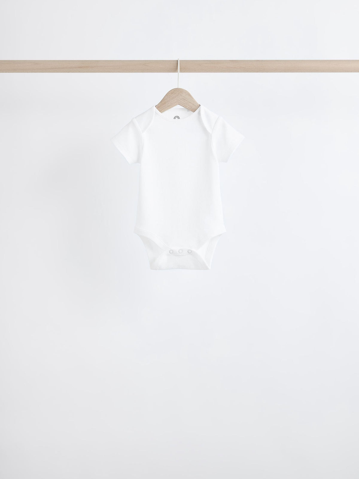 Grey/White Short Sleeve Bodysuits 5 Pack
