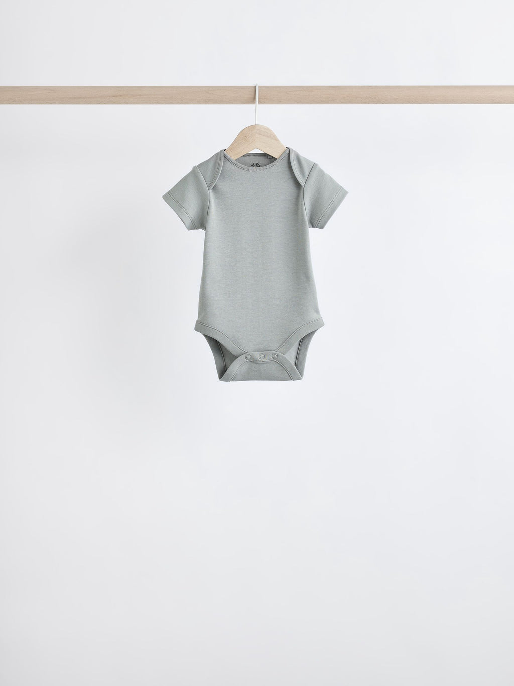 Grey/White Short Sleeve Bodysuits 5 Pack