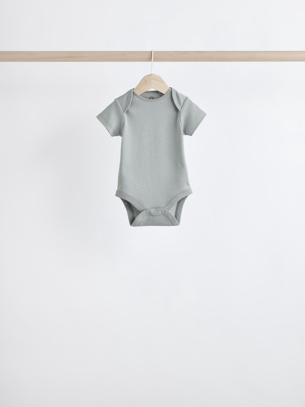Grey/White Short Sleeve Bodysuits 5 Pack