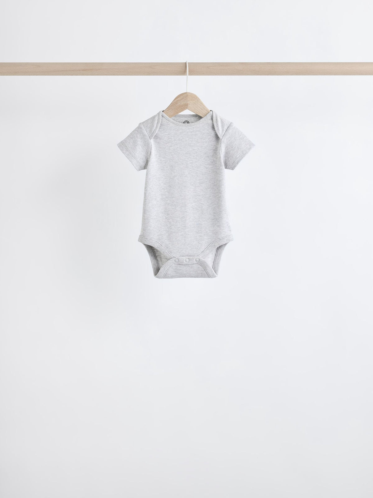 Grey/White Short Sleeve Bodysuits 5 Pack